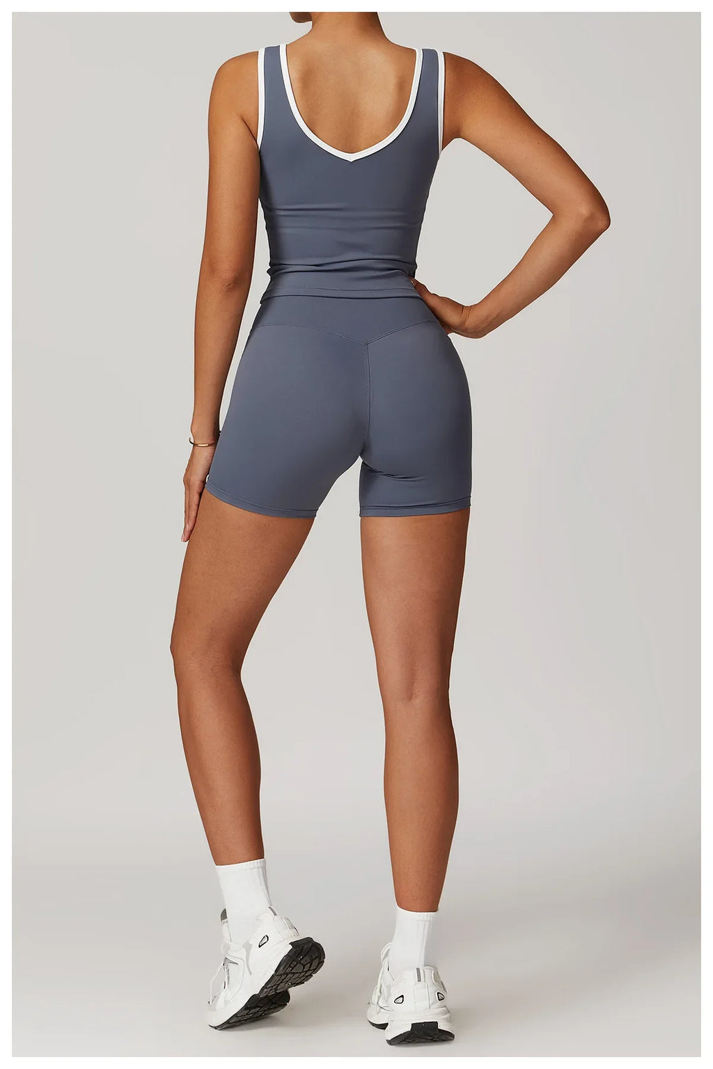 Yoga Set 2 Pieces Workout Outfits Fitness Sportswear Gym Tracksuit High Waist Leggings Sports Bra Athletic Wear Women Clothes