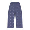 Purple Floral Pattern Pajama Pants - Cozy Loungewear - DipaliZ